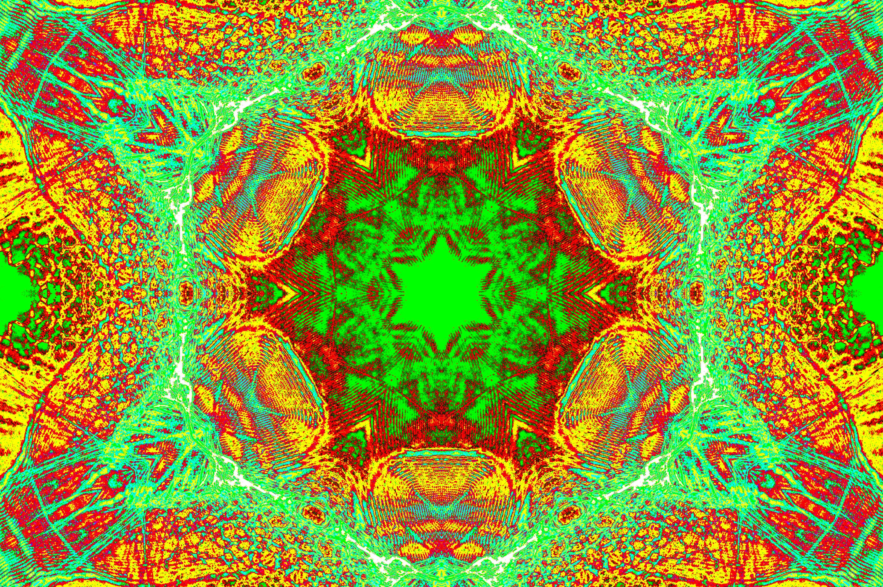 EMERALD HEXAGON MANDALA — Premium Download