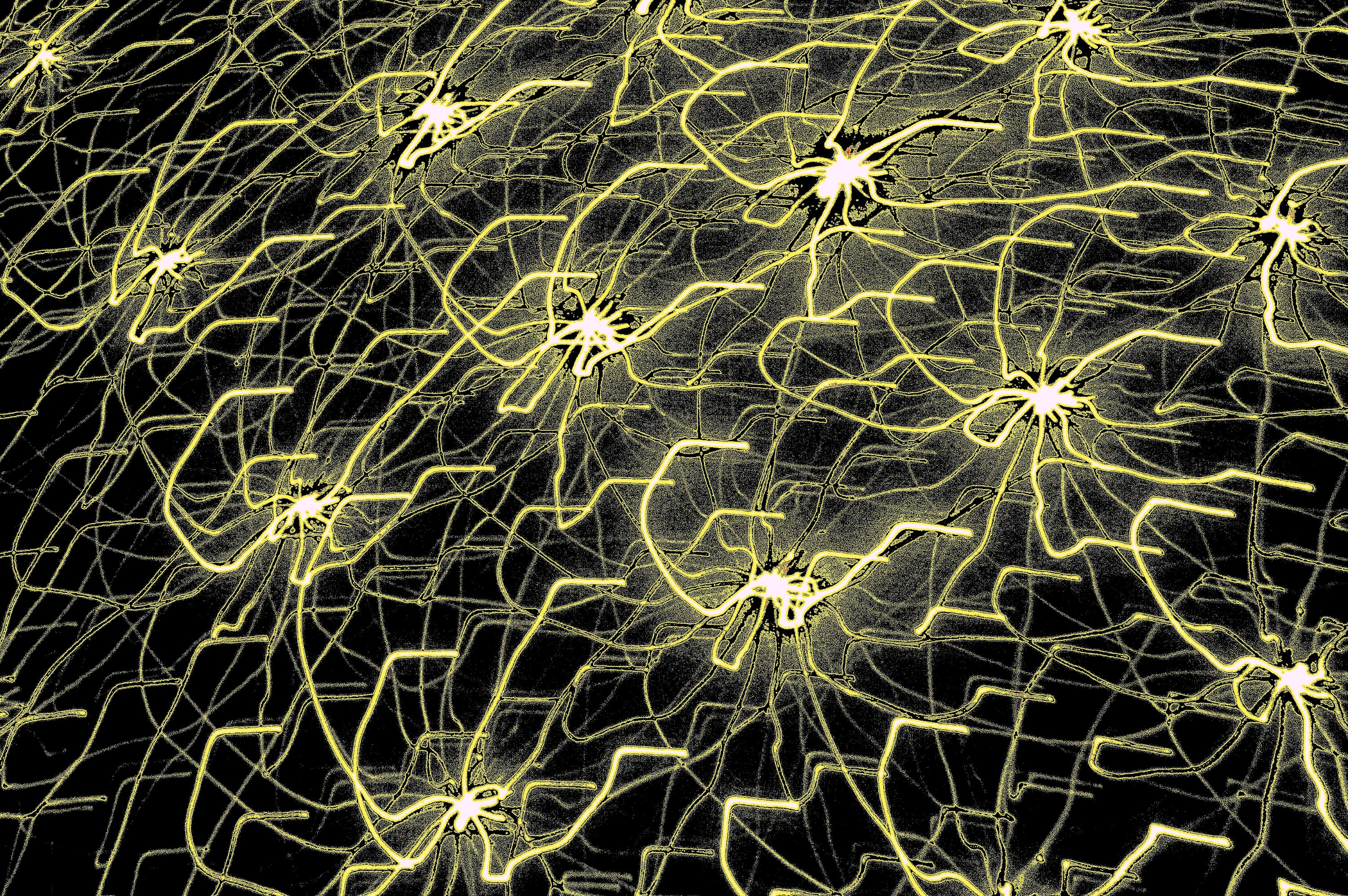 NEURALES NETZWERK — Premium Kunstprint