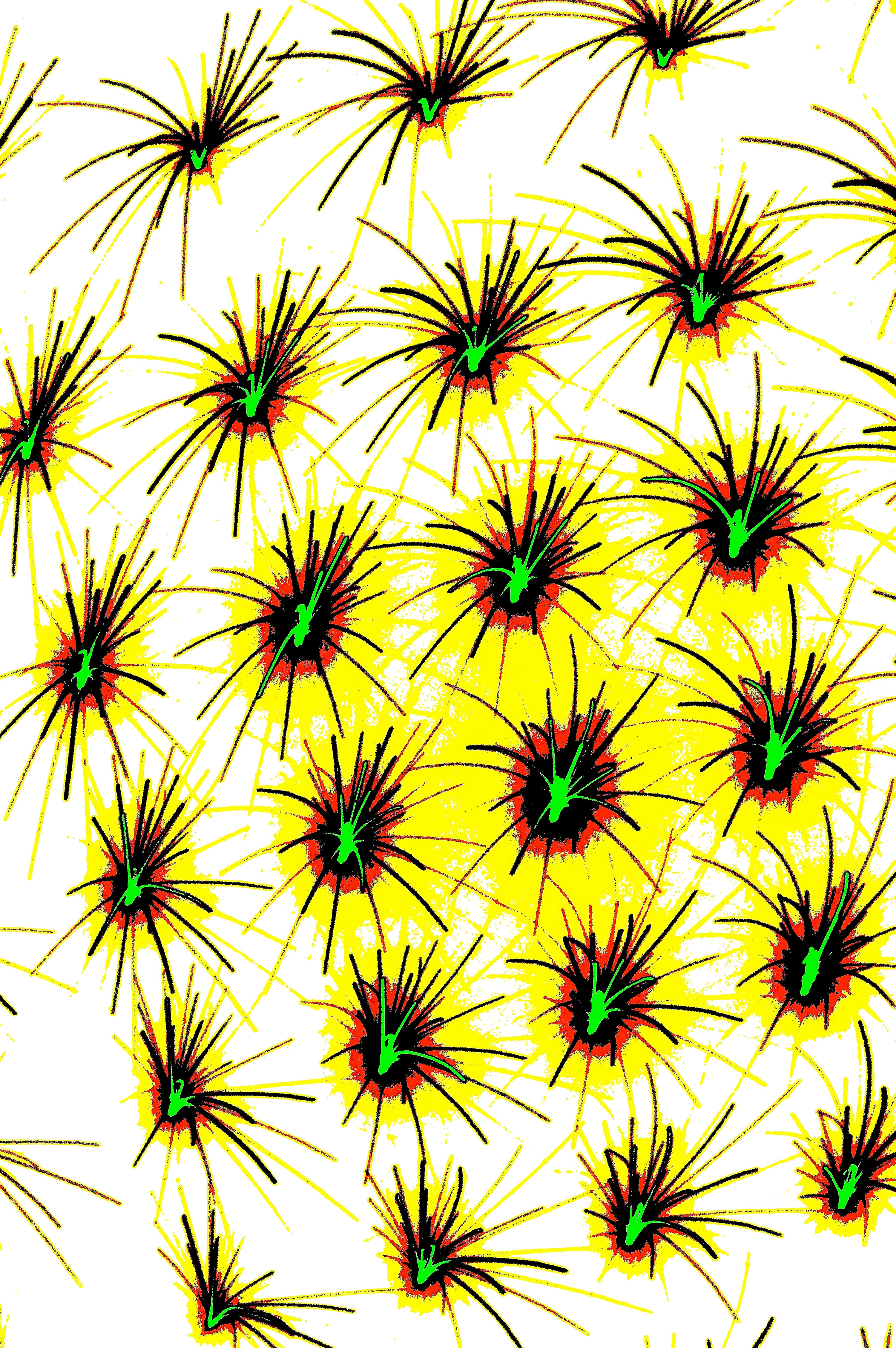 ABSTRAKTER LUMEN-CLUSTER — Premium Kunstprint