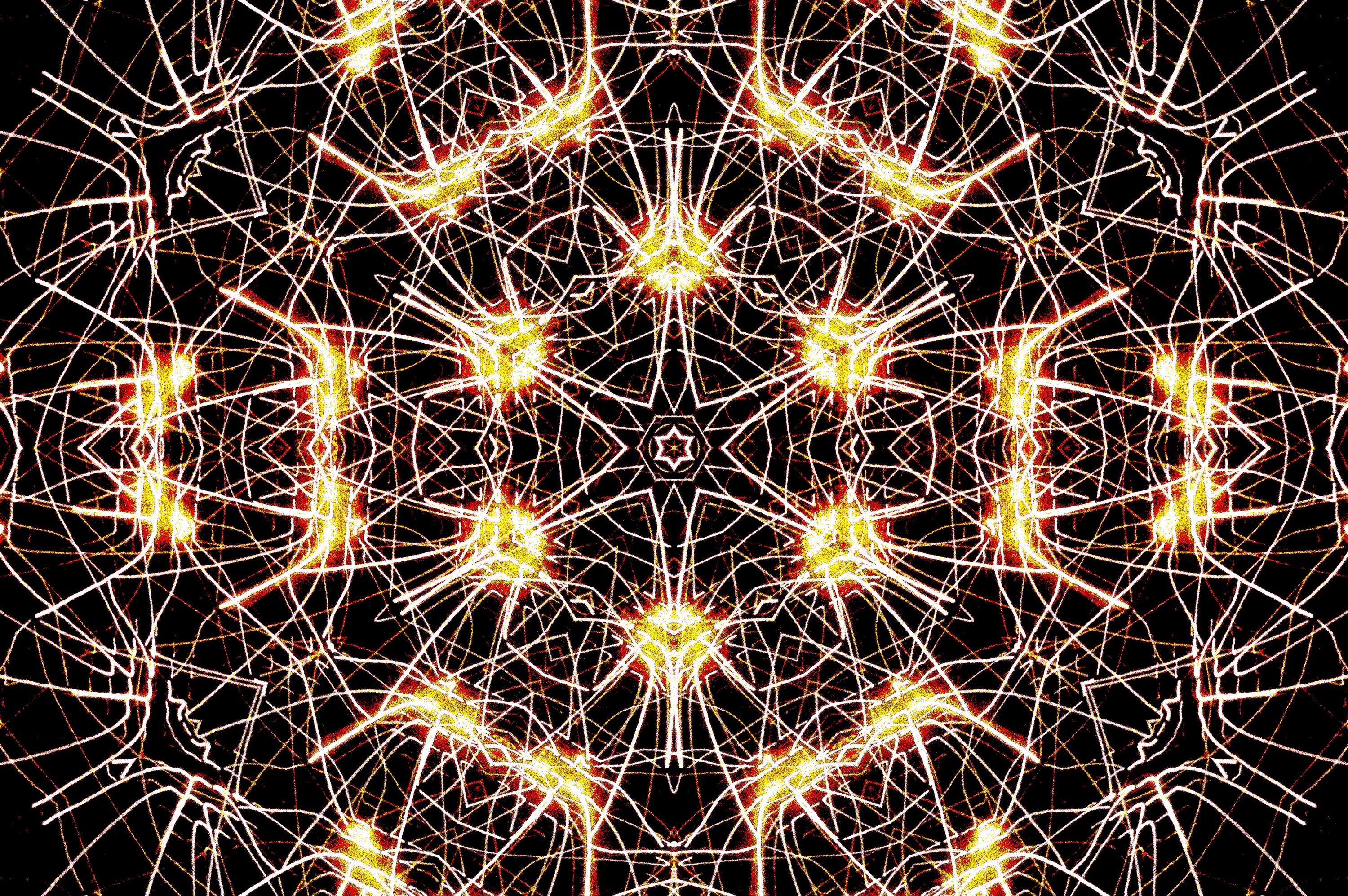 NEURALES GOLDENES NETZWERK — Premium Kunstprint