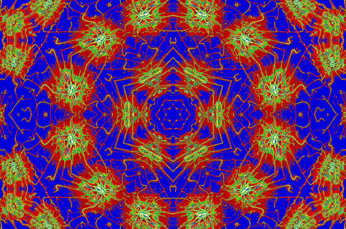 CHROMATIC PULSE MANDALA — Premium Kunstprint