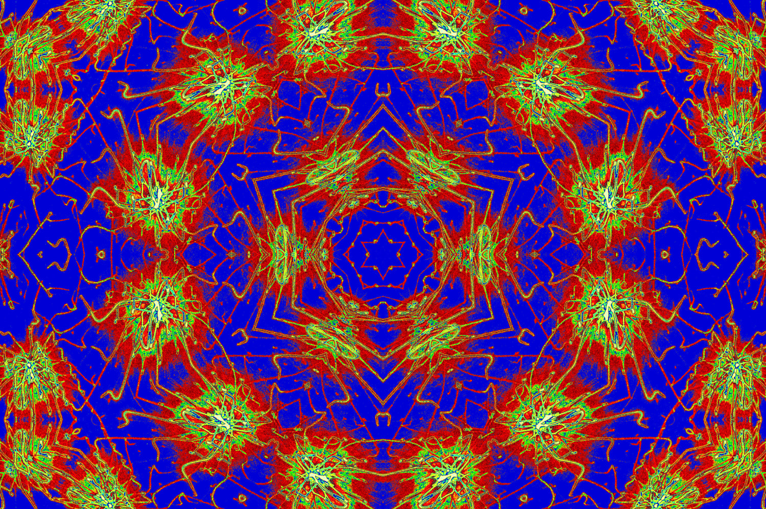 CHROMATIC PULSE MANDALA — Premium Kunstprint