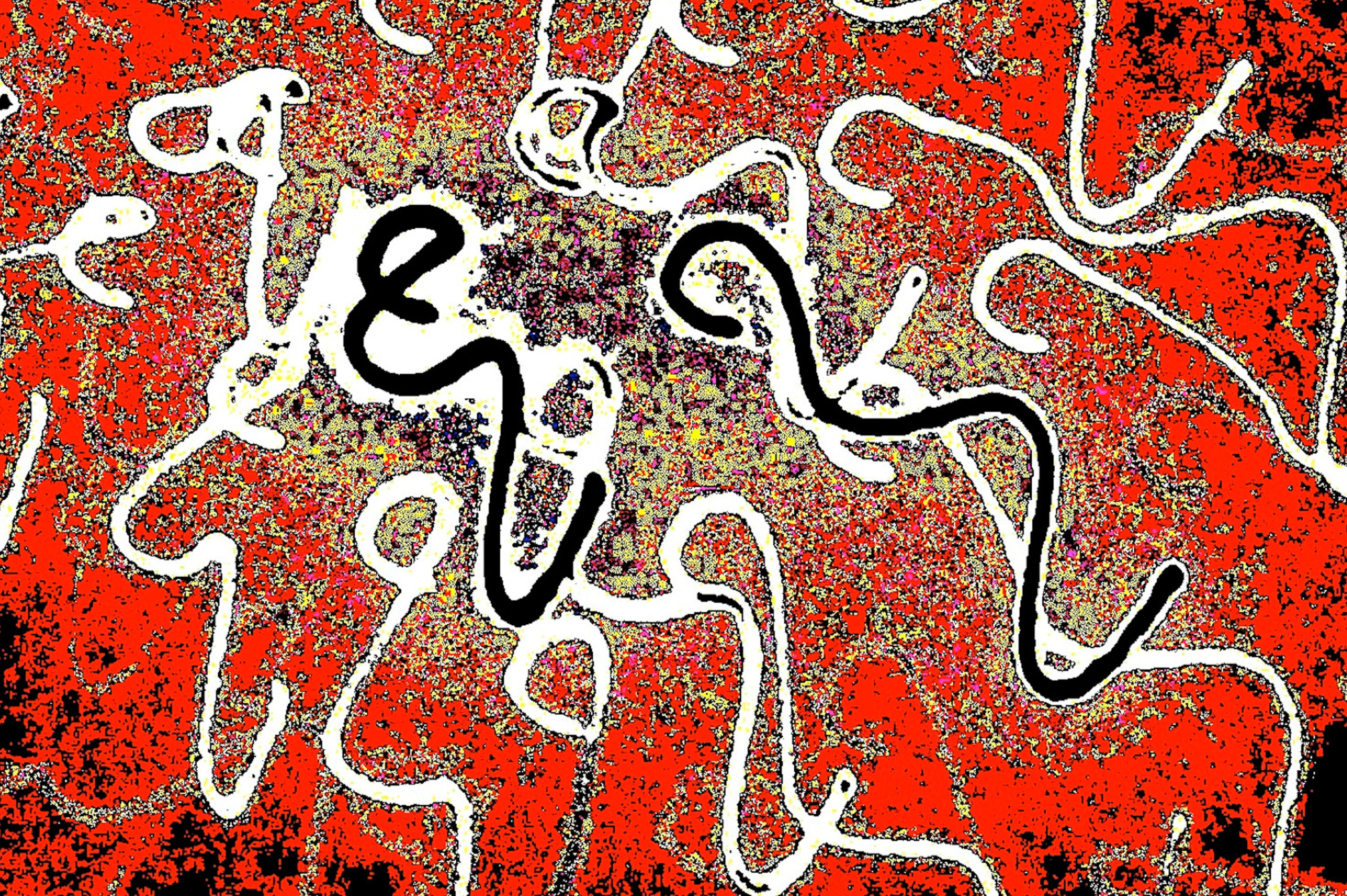 ORGANISCHES WURZELFELD — Premium Kunstprint