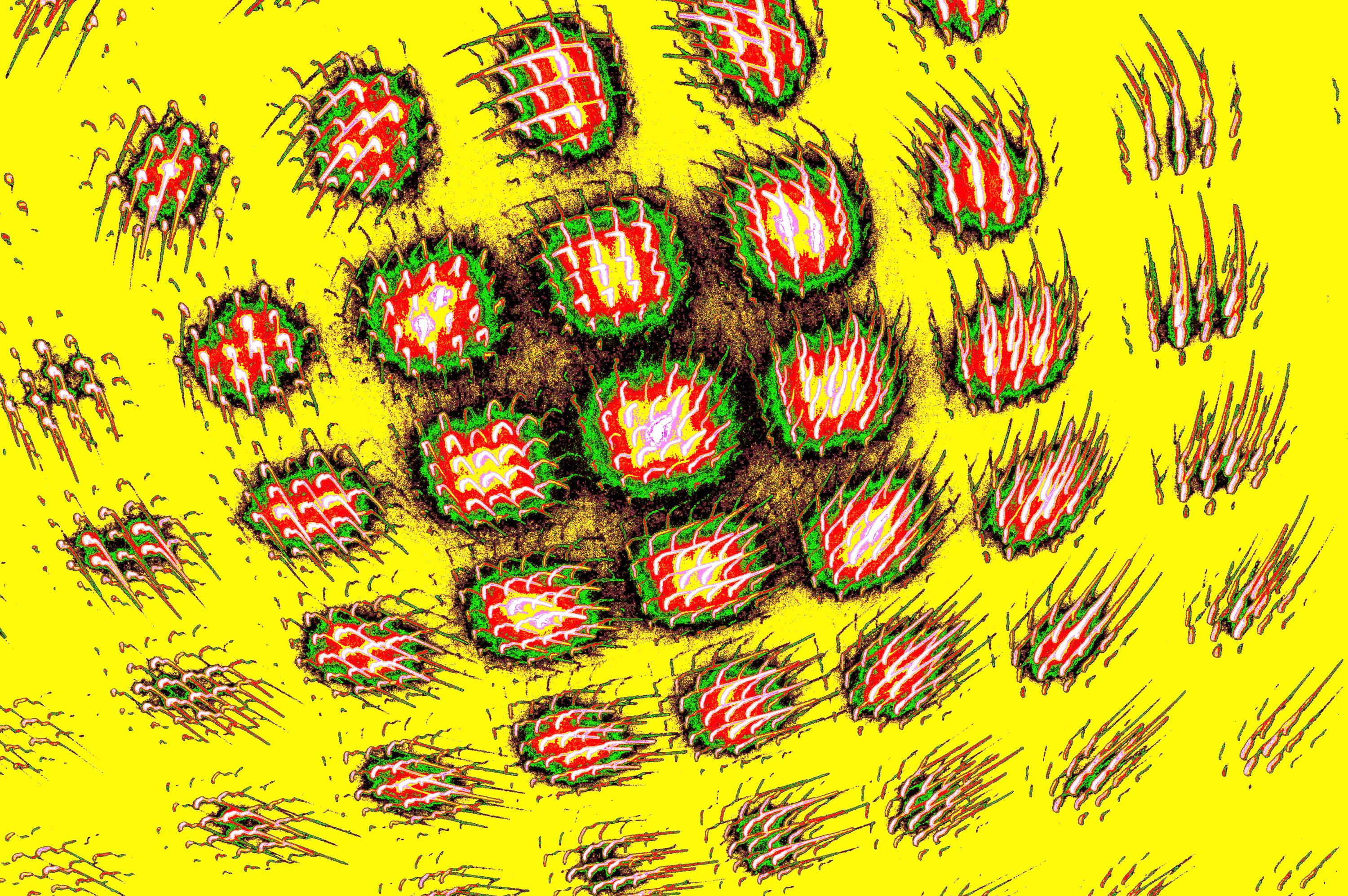 SPIRALFÖRMIGER ZELLCLUSTER — Premium Kunstprint