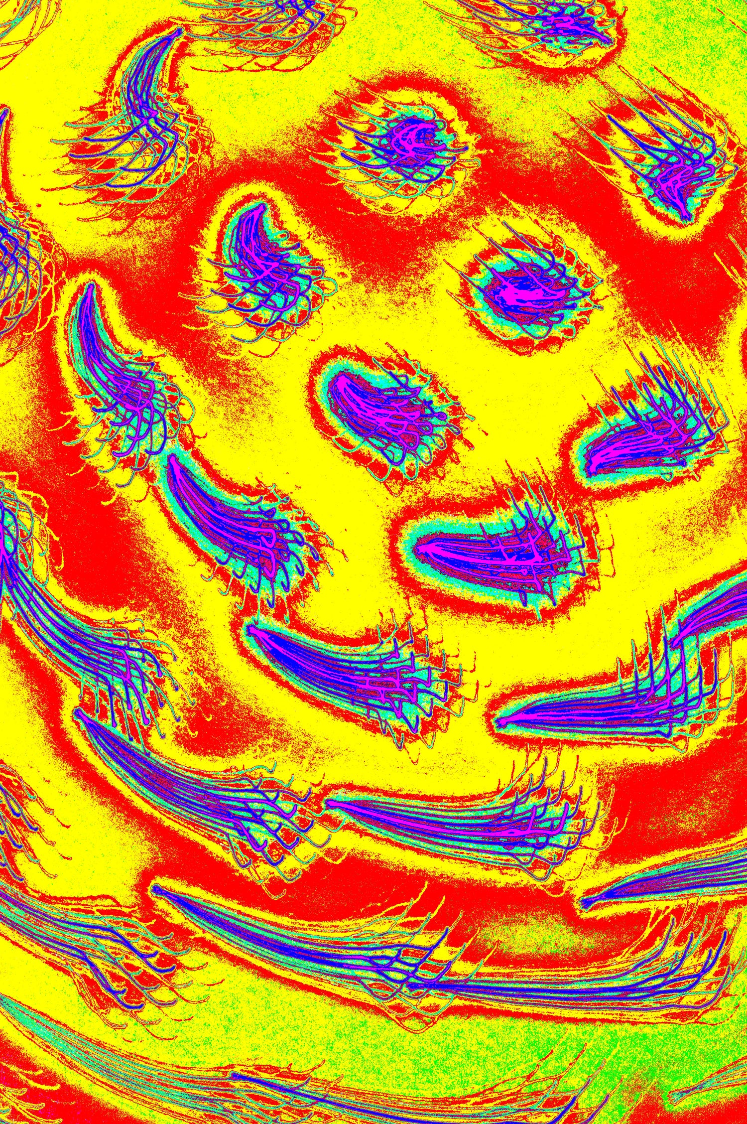 CHAOTISCHER KOSMISCHER KERN — Premium Kunstprint