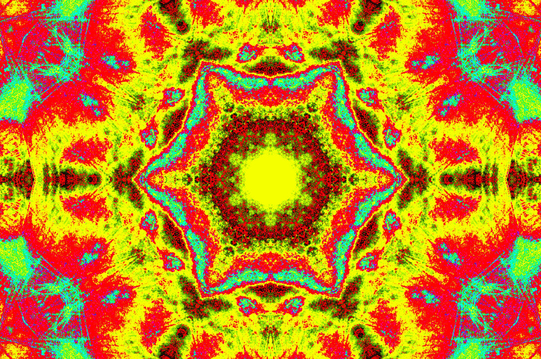 PSYCHEDELISCHES KALEIDOSKOP — Premium Kunstprint
