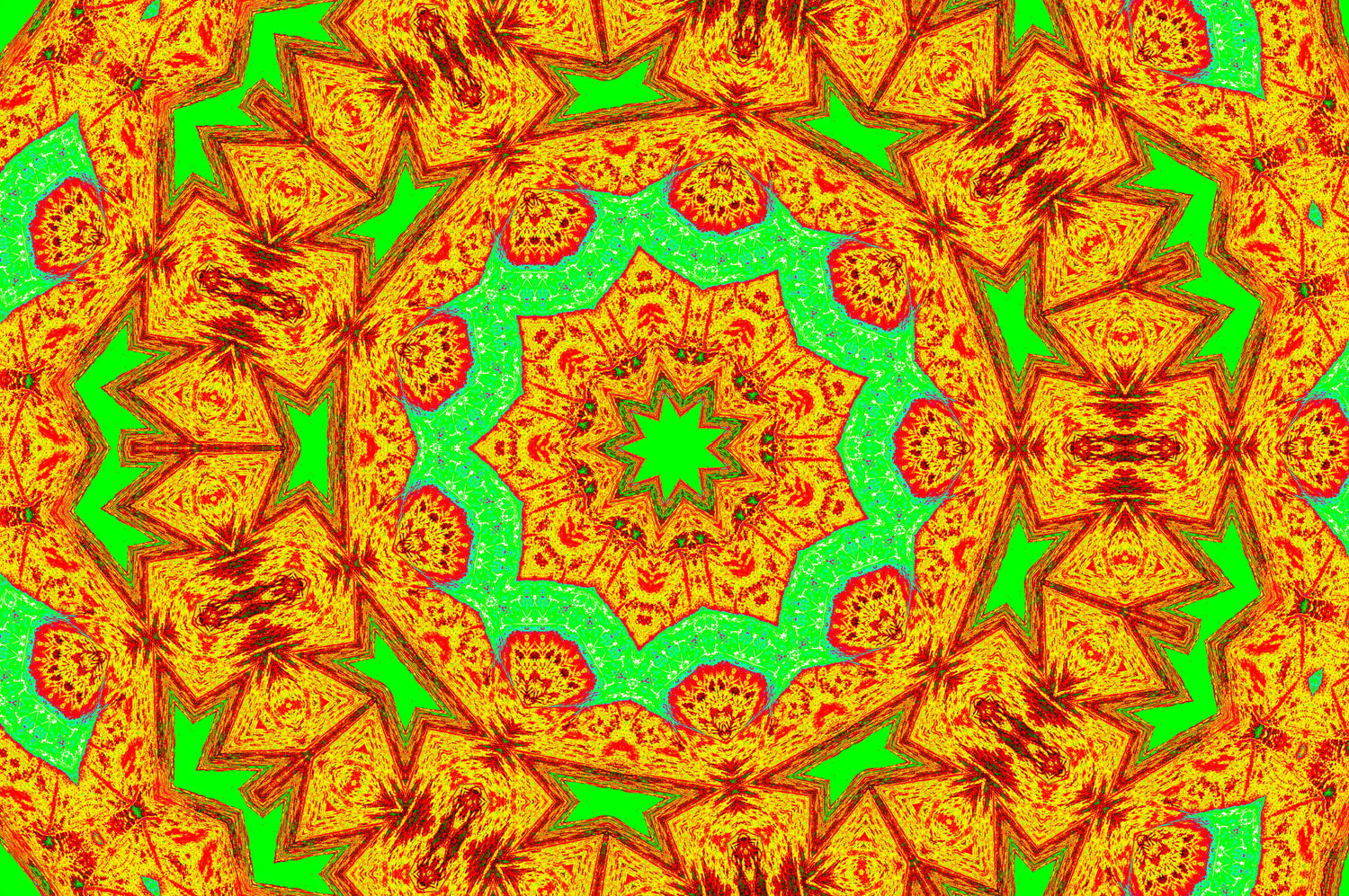 NEON-ERNTE-KALEIDOSKOP — Premium Digitaler