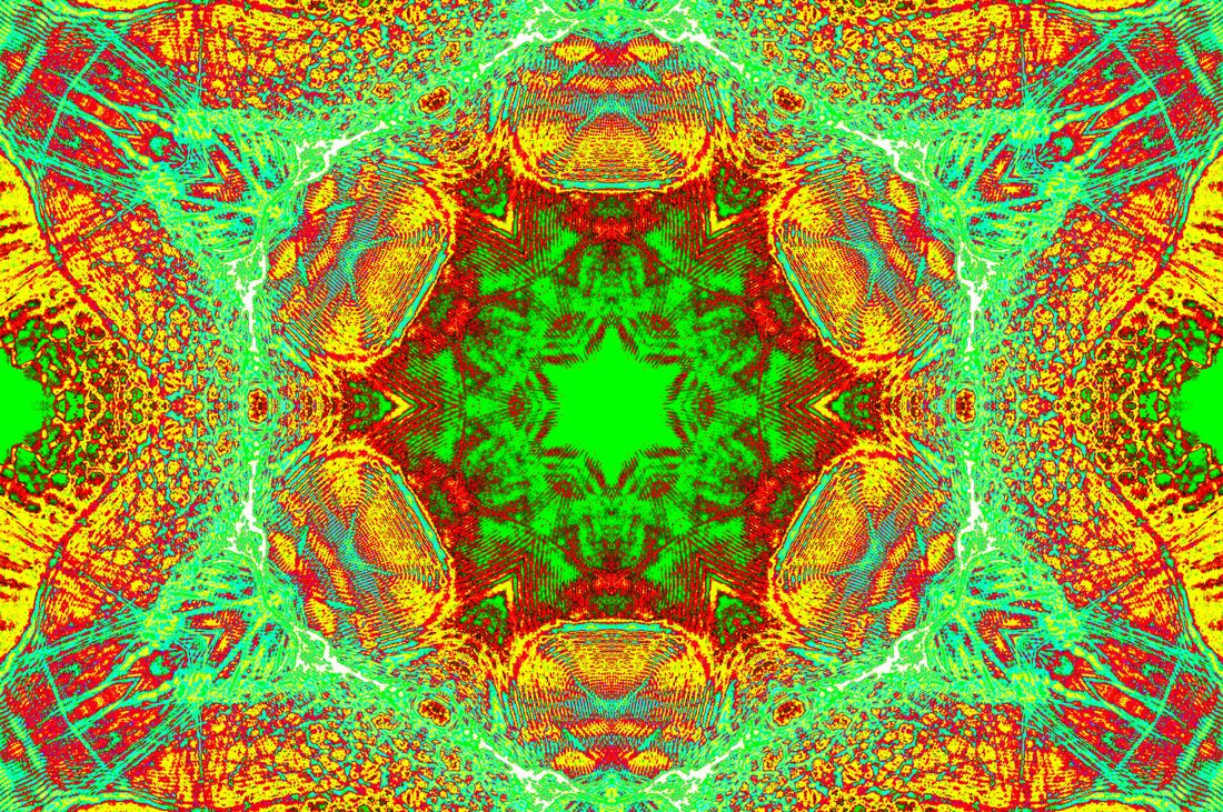 EMERALD HEXAGON MANDALA — Premium Download