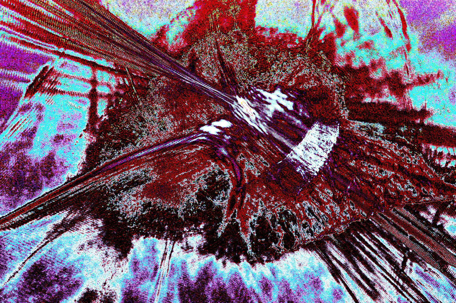 CHROMATIC EXPLOSION NODE — Premium Kunstprint
