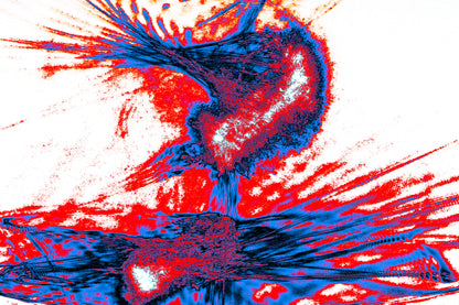 ABSTRACT DUAL EXPLOSION — Premium Kunstprint