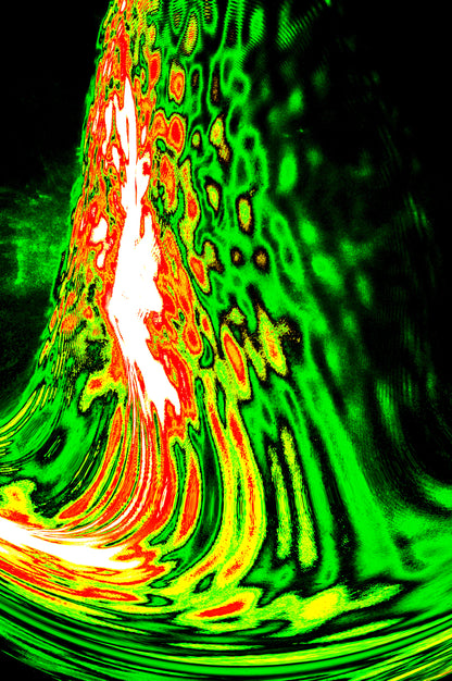 CHROMATISCHER WELLENFLUSS — Premium Kunstprint