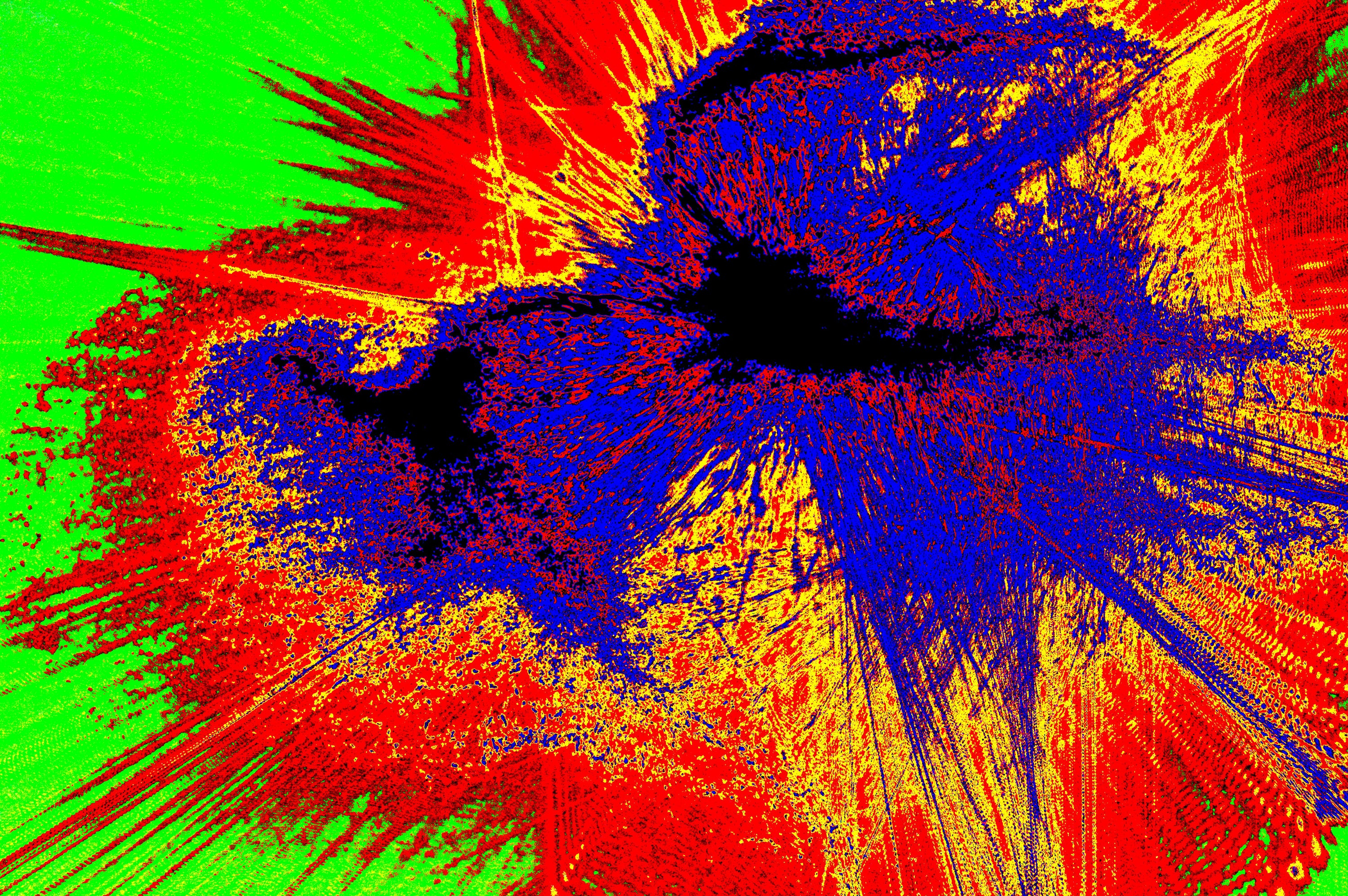 ABSTRACT CORE ERUPTION — Premium Kunstprint
