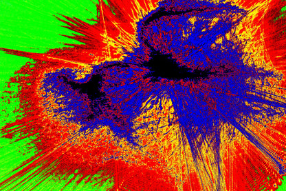 ABSTRACT CORE ERUPTION — Premium Kunstprint