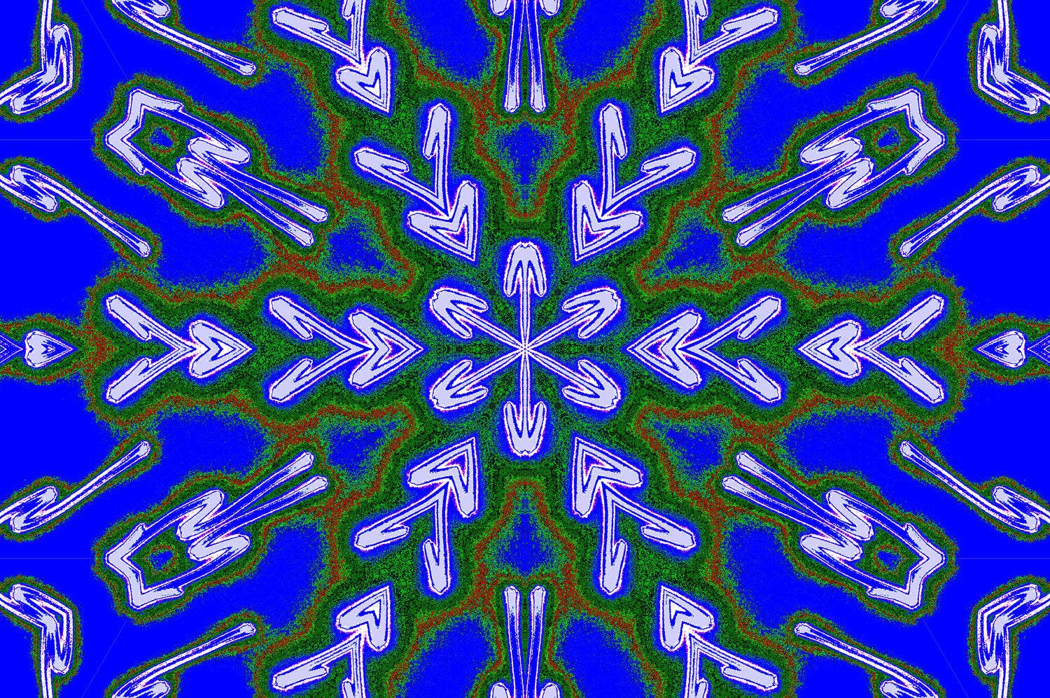 EMERALD ICE MANDALA — Premium Kunstprint