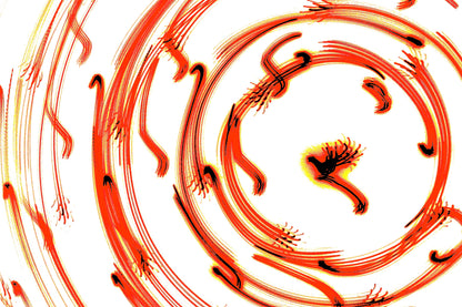 ROTE STRÖMUNG — Premium Kunstprint