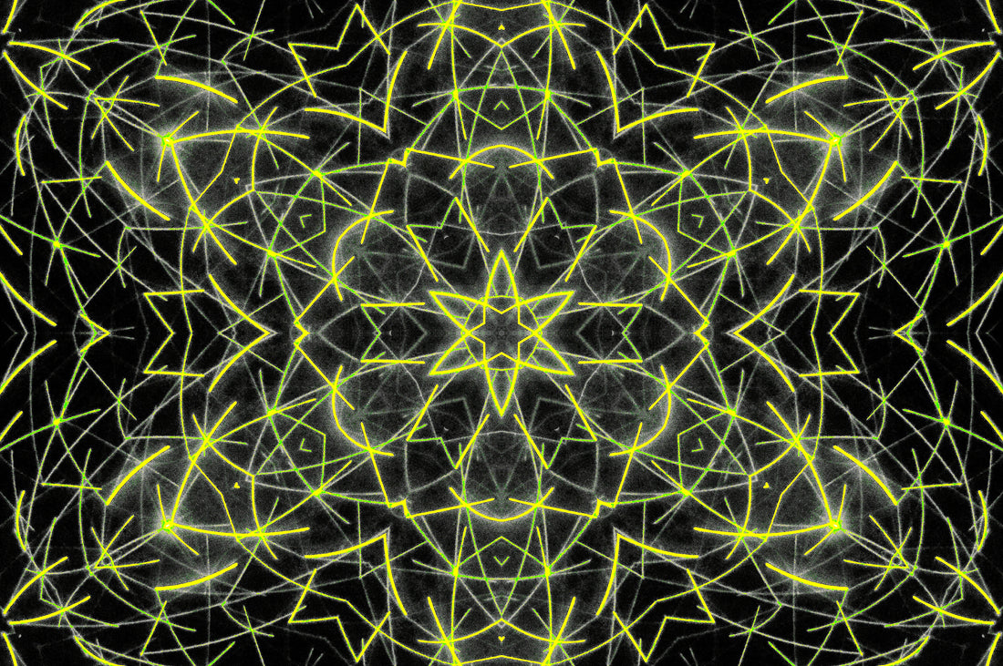 NEON CIRCUIT MANDALA — Digitaler Download