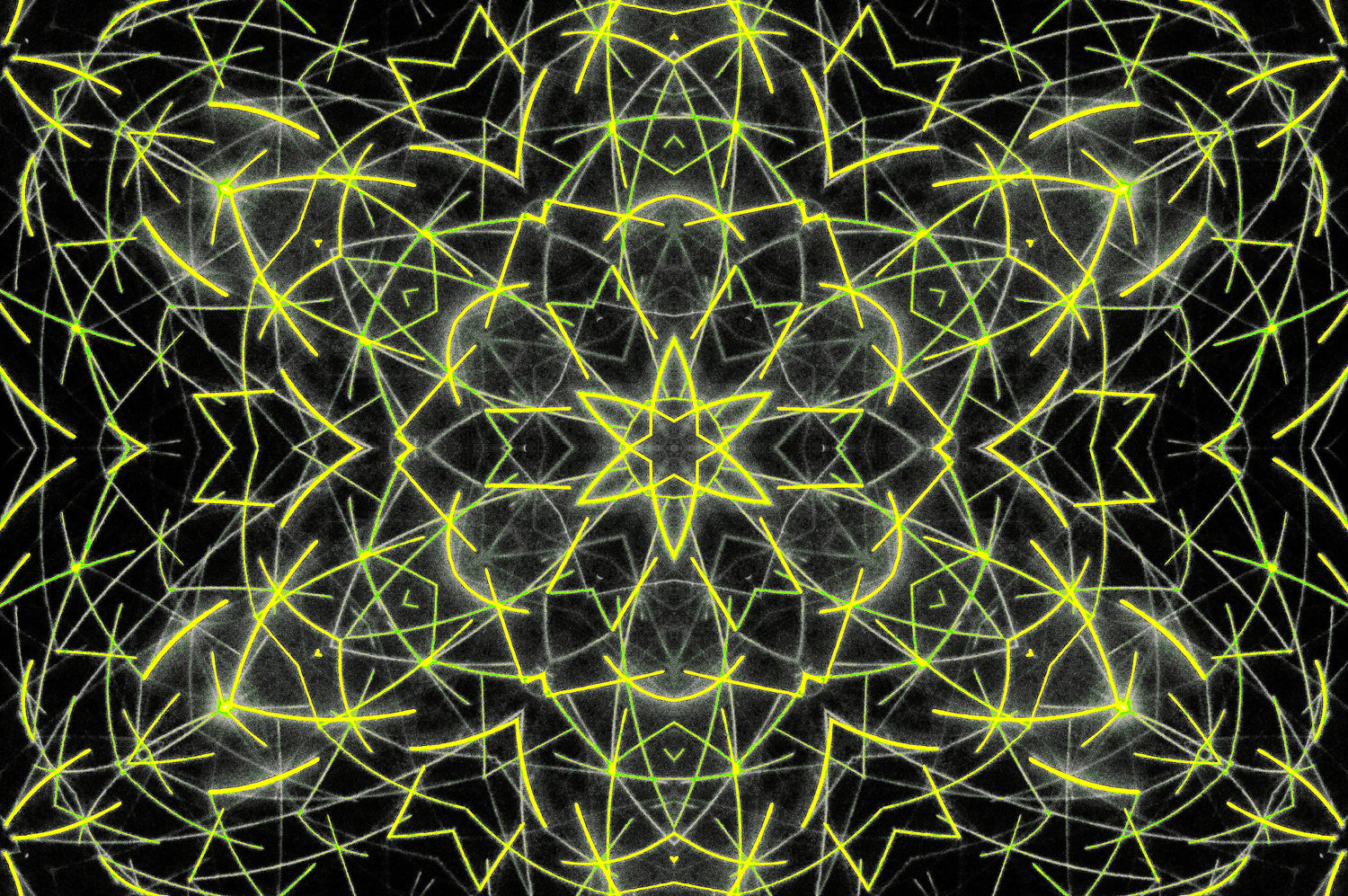 NEON CIRCUIT MANDALA — Digitaler Download