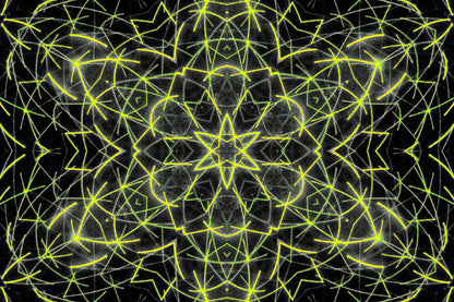 NEON CIRCUIT MANDALA — Digitaler Download