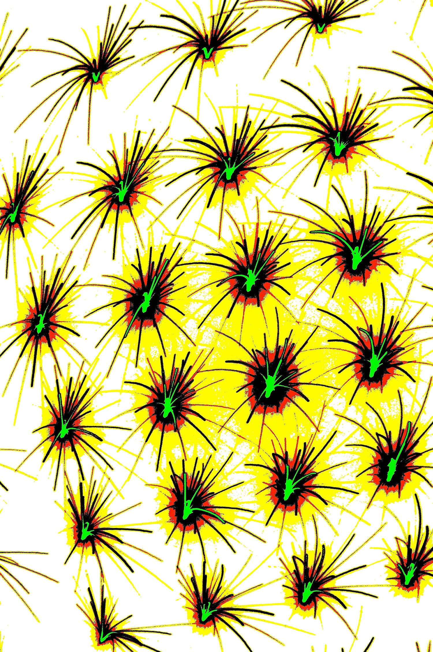 ABSTRAKTER LUMEN-CLUSTER — Premium Kunstprint