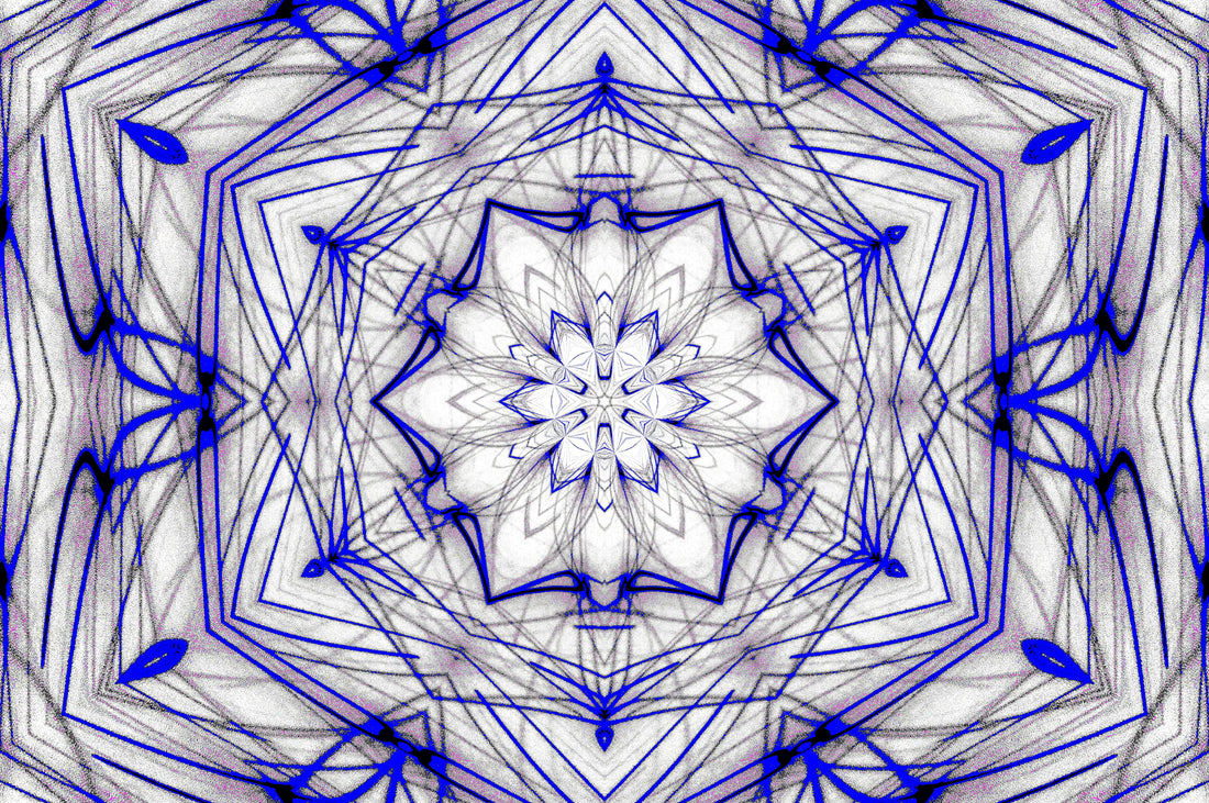 BLUE INK MANDALA — Digitaler Download