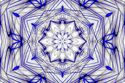 BLUE INK MANDALA — Digitaler Download