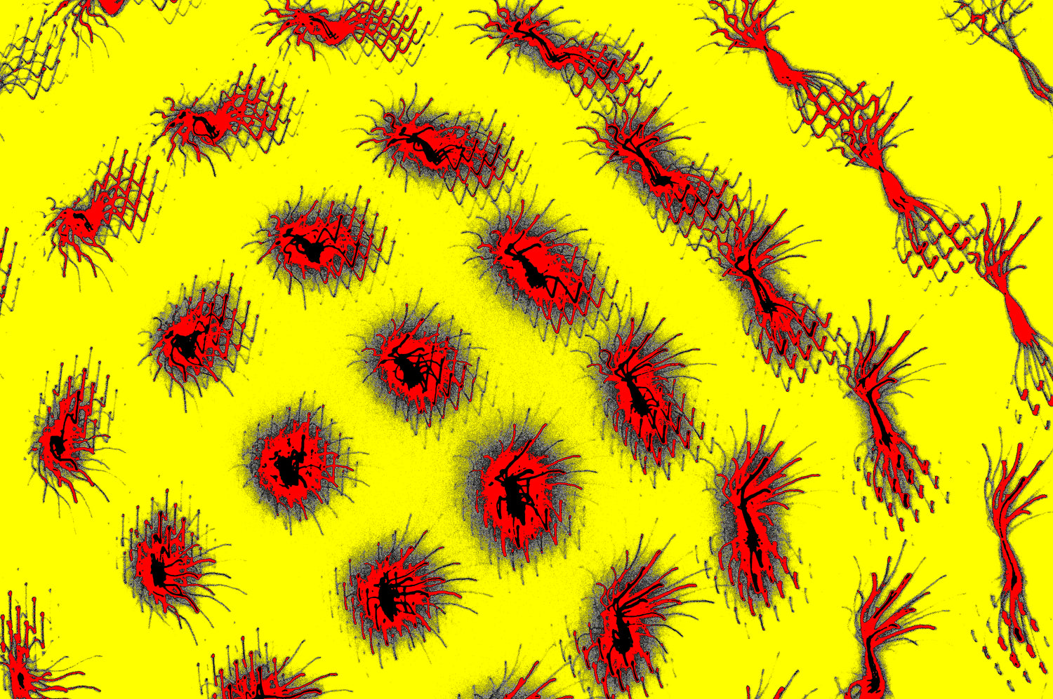 OPTISCHE MIKROBEN — Premium Kunstprint