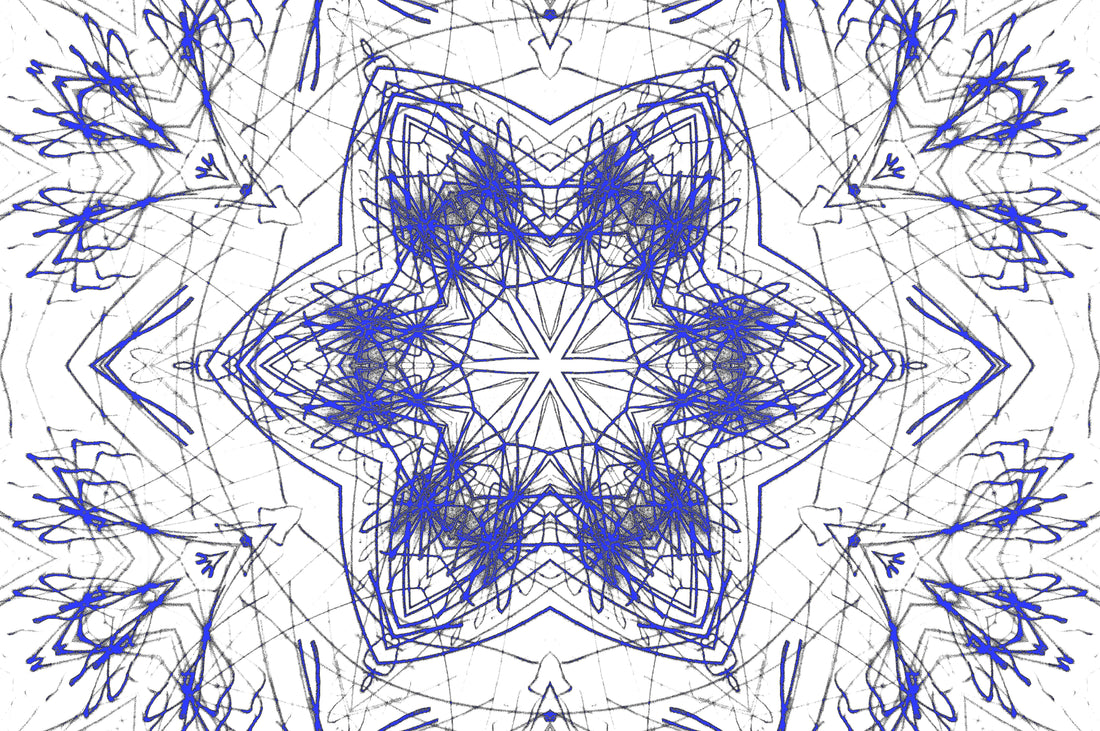BLAUES KALEIDOSKOP — Premium Digitaler