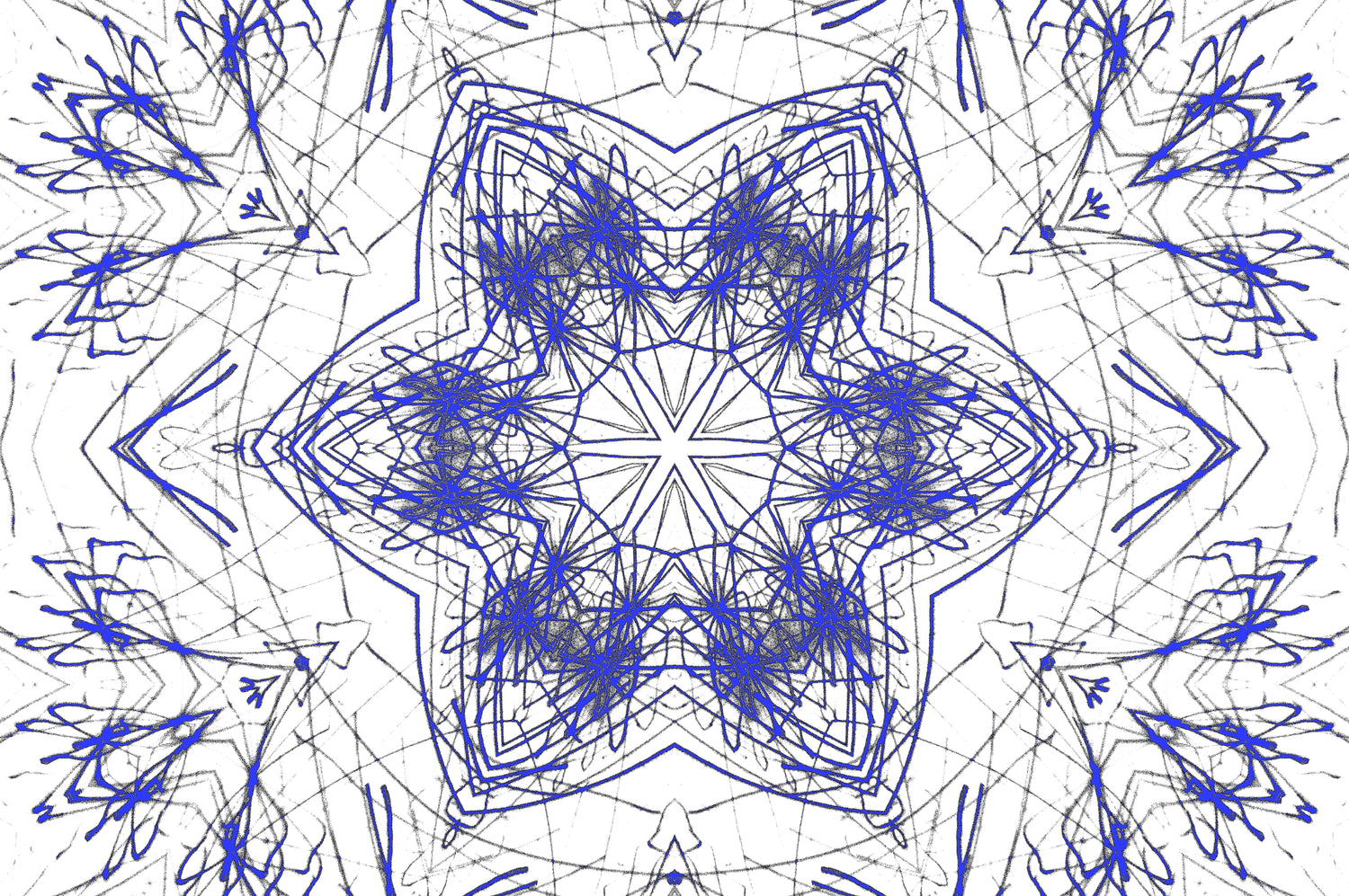 BLAUES KALEIDOSKOP — Premium Digitaler
