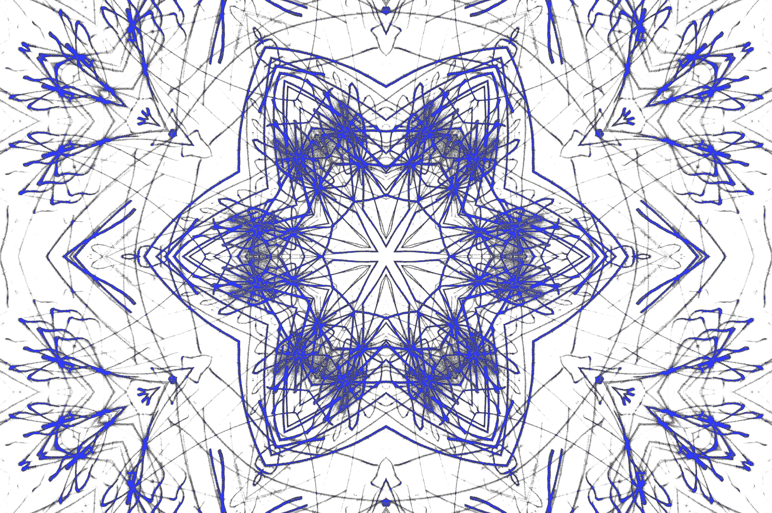 BLAUES KALEIDOSKOP — Premium Digitaler