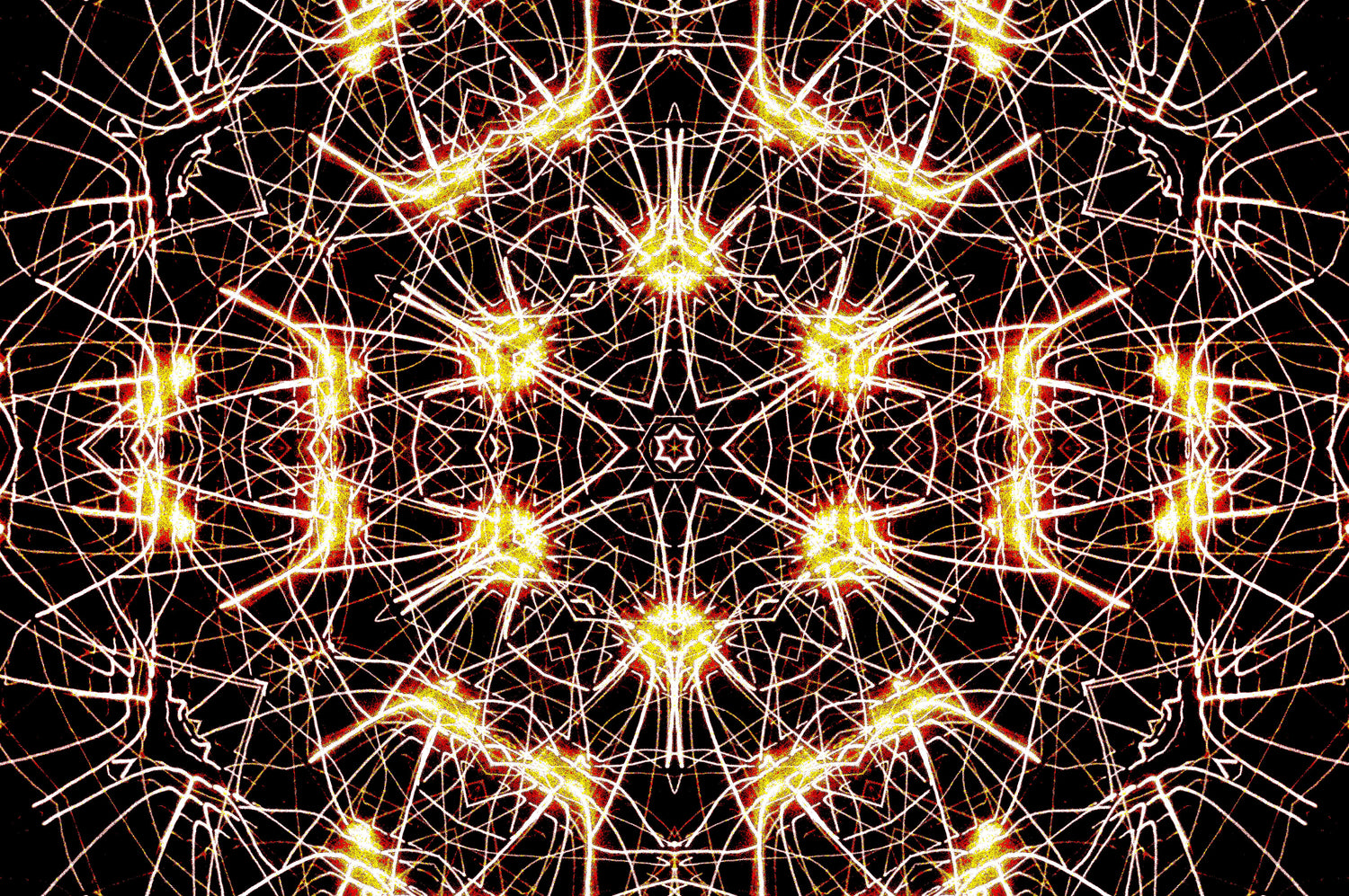 NEURALES GOLDENES NETZWERK — Premium Kunstprint
