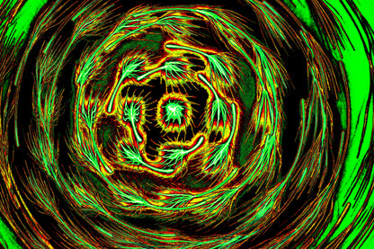 NEON WIRBEL — Premium Kunstprint
