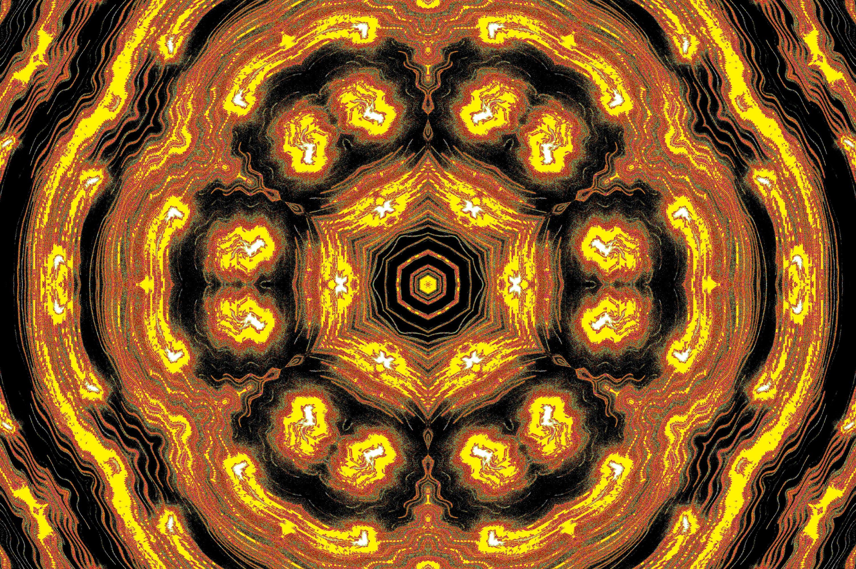 GOLDENES MANDALA — Premium Kunstprint