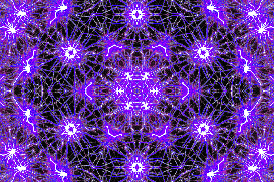 VIOLETTES KALEIDOSKOP — Premium Kunstprint
