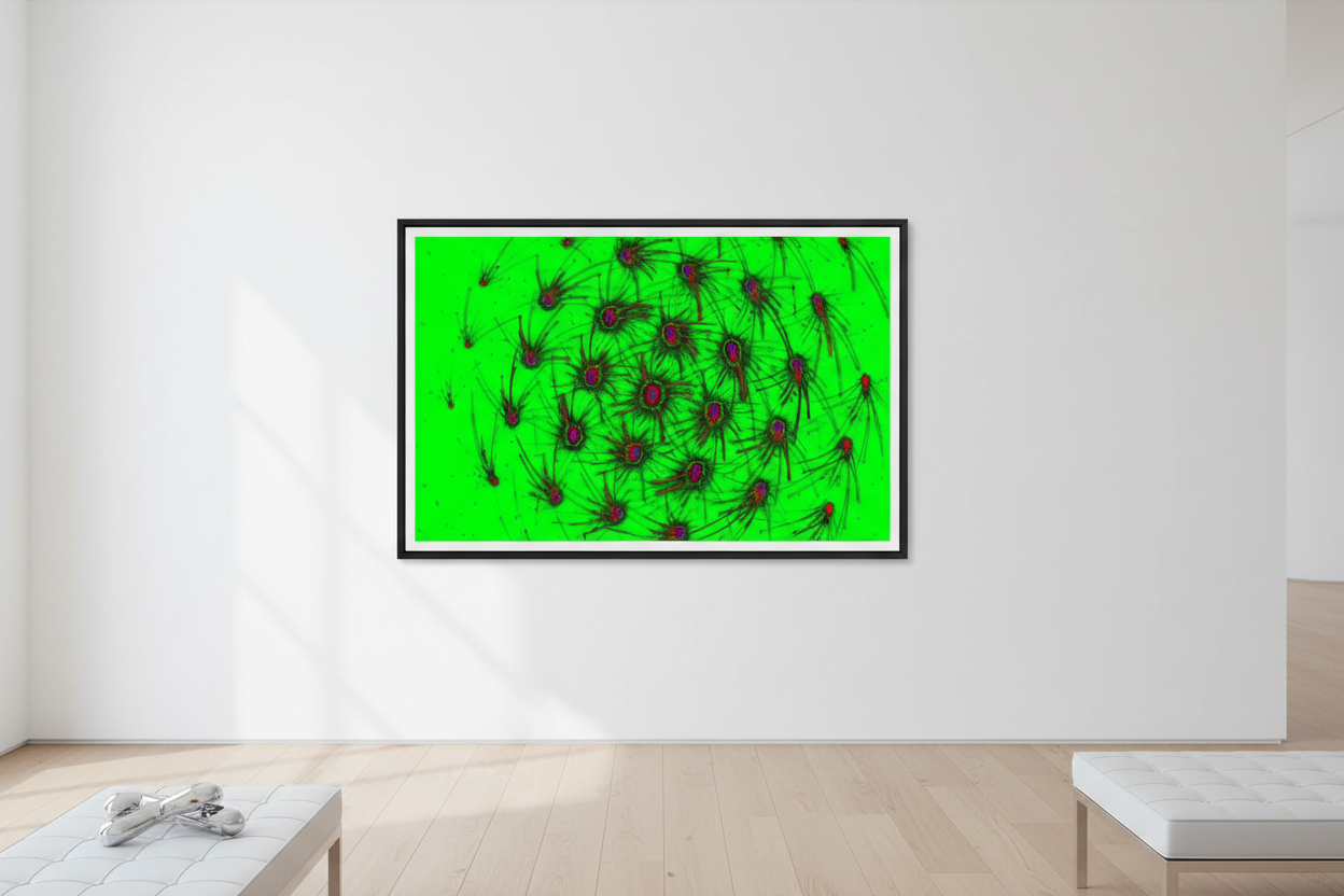 HYPNOSPINNEN — Weiße Galeriewand