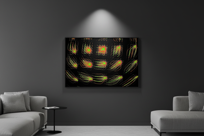 GLÜHENDES RASTER — Premium Kunstprint
