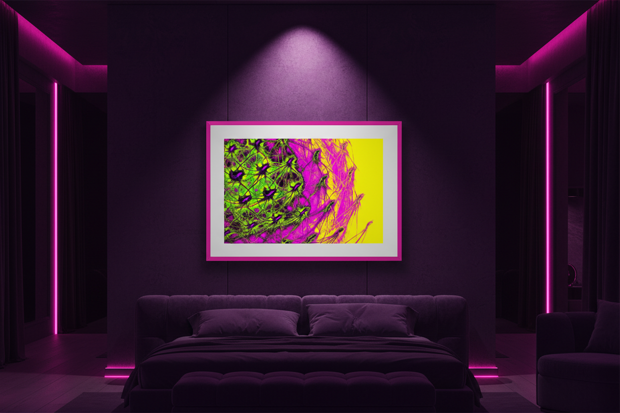 KOSMISCHE NEON ZELLEN Mockup neu