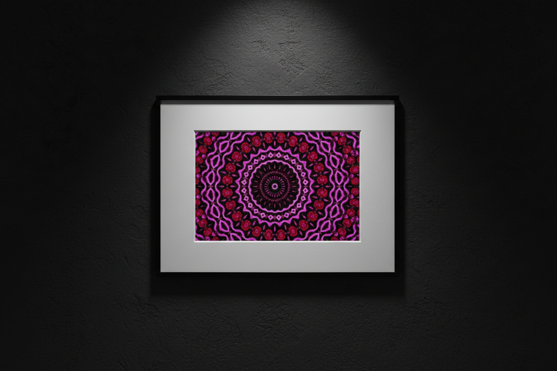 MAGENTA ROSE MANDALA — Mockup