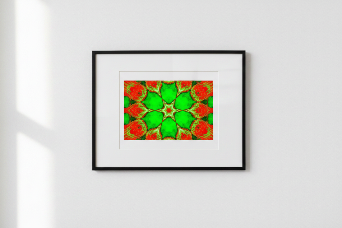 NEON FIRE BLOSSOM — Mockup