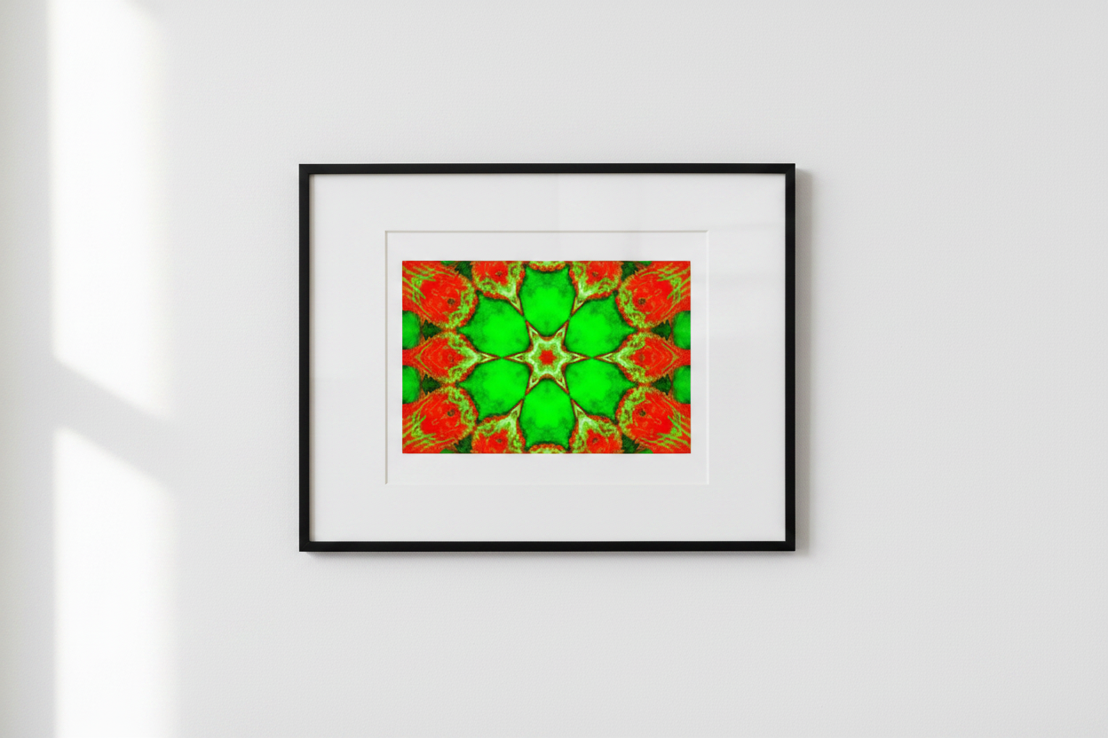 NEON FIRE BLOSSOM — Mockup