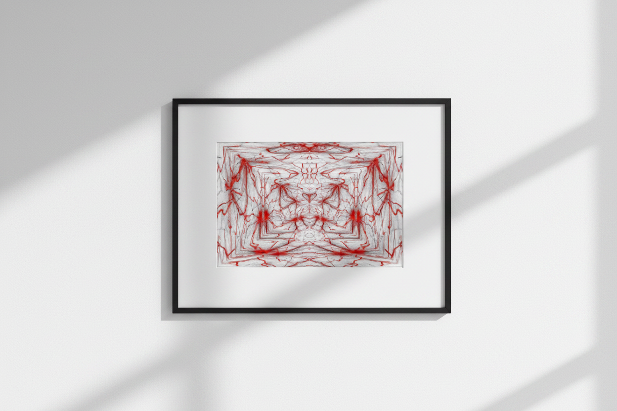 RED SYMMETRY — Mockup